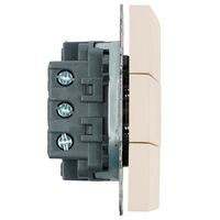 Выключатель трехклавишный Эмили (кашемир) / Stekker RSW10-5108-08