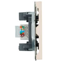 Розетка RJ-45 Эмили (кашемир) / Stekker RST00-5117-08