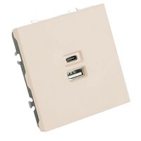 Розетка USB тип A+C Эмили (кашемир) / Stekker RST10-5115-08