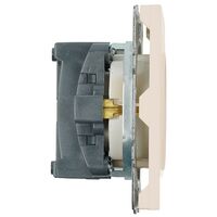 Розетка с заземлением и защитными шторками Эмили (кашемир) / Stekker RST16-5110-08