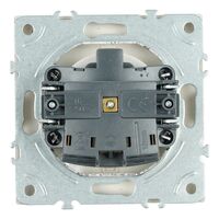 Розетка с заземлением, крышкой и защитными шторками Эмили (кашемир) / Stekker RST16-5112-08