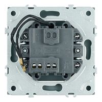 Выключатель одноклавишный с подсветкой Эмили (антрацит) / Stekker RSW10-5101-09