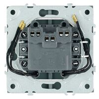 Выключатель двухклавишный с подсветкой Эмили (антрацит) / Stekker RSW10-5102-09