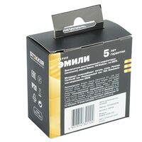 Выключатель двухклавишный с подсветкой Эмили (антрацит) / Stekker RSW10-5102-09