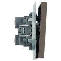 Выключатель одноклавишный Эмили (антрацит) / Stekker RSW10-5103-09