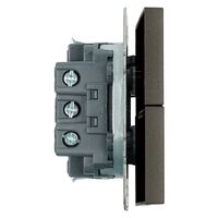 Выключатель двухклавишный Эмили (антрацит) / Stekker RSW10-5104-09