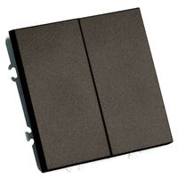 Переключатель двухклавишный Эмили (антрацит) / Stekker RSW10-5107-09