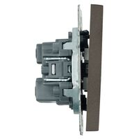 Выключатель трехклавишный Эмили (антрацит) / Stekker RSW10-5108-09