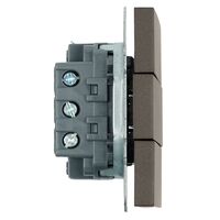 Выключатель трехклавишный Эмили (антрацит) / Stekker RSW10-5108-09