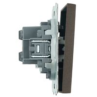 Переключатель перекрестный одноклавишный Эмили (антрацит) / Stekker RSW10-5110-09