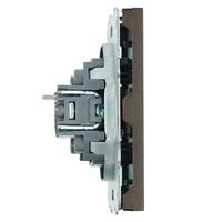 Розетка RJ-45 Эмили (антрацит) / Stekker RST00-5117-09