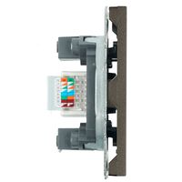 Розетка RJ-45 Эмили (антрацит) / Stekker RST00-5117-09