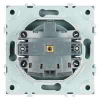 Розетка с заземлением, крышкой и защитными шторками Эмили (антрацит) / Stekker RST16-5112-09