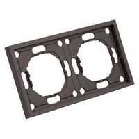 Рамка на 2 поста Эмили (антрацит) / Stekker PFR00-5002-09