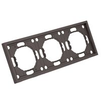 Рамка на 3 поста Эмили (антрацит) / Stekker PFR00-5003-09