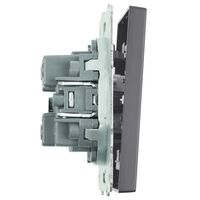 Выключатель одноклавишный Эмили (платиново-серый) / Stekker RSW10-5103-10