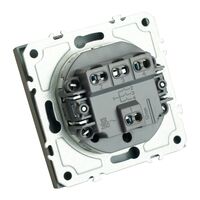 Выключатель трехклавишный Эмили (платиново-серый) / Stekker RSW10-5108-10