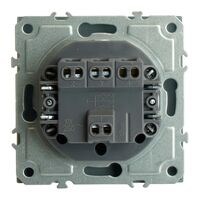 Выключатель трехклавишный Эмили (платиново-серый) / Stekker RSW10-5108-10