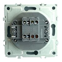 Переключатель перекрестный одноклавишный Эмили (платиново-серый) / Stekker RSW10-5110-10