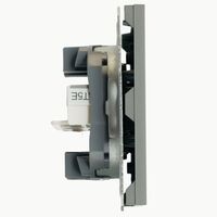 Розетка компьютерная RJ-45 двойная Эмили (платиново-серый) / Stekker RST00-5111-10