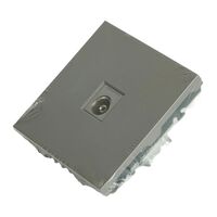 Розетка TV Эмили (платиново-серый) / Stekker RST00-5108-10