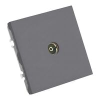 Розетка TV Эмили (платиново-серый) / Stekker RST00-5108-10