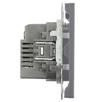 Розетка USB тип A+C Эмили (платиново-серый) / Stekker RST10-5115-10