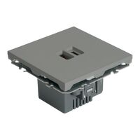 Розетка USB тип A+C Эмили (платиново-серый) / Stekker RST10-5115-10