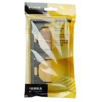 Рамка на 2 поста Эмили (платиново-серый) / Stekker PFR00-5002-10