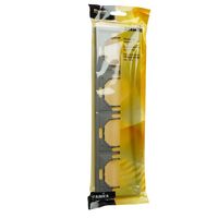 Рамка на 4 поста Эмили (платиново-серый) / Stekker PFR00-5004-10