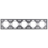 Рамка на 5 постов Эмили (платиново-серый) / Stekker PFR00-5005-10