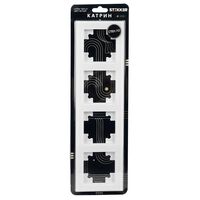 Рамка на 4 поста Катрин (белый, Glance) / Stekker GFR00-7004-01