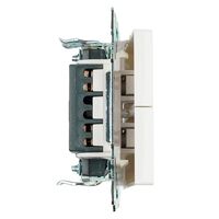 Выключатель одноклавишный Катрин (белый) / Stekker GLS10-7103-01