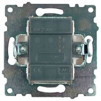 Выключатель одноклавишный с подсветкой Катрин (белый) / Stekker GLS10-7101-01