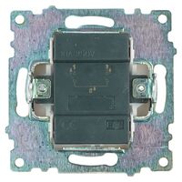 Выключатель двухклавишный с подсветкой Катрин (белый) / Stekker GLS10-7102-01