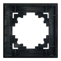 Рамка на 1 пост Катрин (черный, Glance) / Stekker GFR00-7001-05
