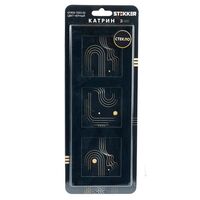 Рамка на 3 поста Катрин (черный, Glance) / Stekker GFR00-7003-05