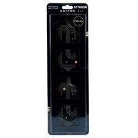 Рамка на 4 поста Катрин (черный, Glance) / Stekker GFR00-7004-05