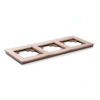 Рамка на 3 поста Катрин (шампань, Glance) / Stekker GFR00-7003-02