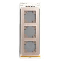 Рамка на 3 поста Катрин (шампань, Glance) / Stekker GFR00-7003-02