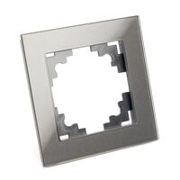Рамка на 1 пост Катрин (графит, Glance) / Stekker GFR00-7001-06