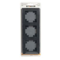 Рамка на 3 поста Катрин (графит, Glance) / Stekker GFR00-7003-06