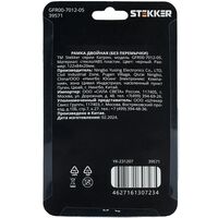 Рамка для двойной розетки Катрин (черный, Glance) / Stekker GFR00-7012-05