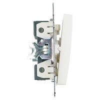 Переключатель одноклавишный Катрин (белый) / Stekker GLS10-7105-01