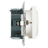 Розетка двойная с заземлением и защитными шторками Катрин (белый) / Stekker GLS16-7114-01