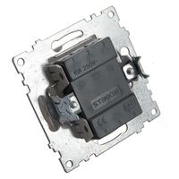 Выключатель одноклавишный Катрин (шампань) / Stekker GLS10-7103-02