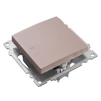 Переключатель одноклавишный Катрин (шампань) / Stekker GLS10-7105-02