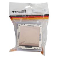 Переключатель одноклавишный Катрин (шампань) / Stekker GLS10-7105-02