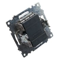 Выключатель одноклавишный с подсветкой Катрин (шампань) / Stekker GLS10-7101-02