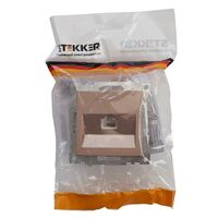 Розетка компьютерная RJ-45 Катрин (шампань) / Stekker GLS00-7107-02